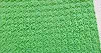 Crochet Moss Blanket with Easy Stitch Pattern