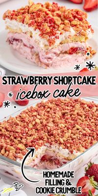 Strawberry Shortcake Icebox Cake