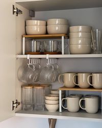 KATIE PEAKE HOME INTERIORS | Nothing more satisfying than organised cupboards 🫶🏻☕️🍽️ . . Cupboard organisation, home organisation, kitchen cupboards . . #cupboard… | Instagram