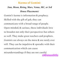 The Karma of Gemini