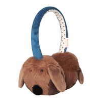 Morris the sausage dog is the perfect friend to keep your chilly ears warm this winter! These cozy earmuffs are made with super soft faux fur, and feature an embroidered face, a pom pom nose and sweet floppy velvet ears. With an adjustable headband to fit ages 3 - 10 years. Made using recycled faux fur and velvet. Not suitable for children under 36 months.