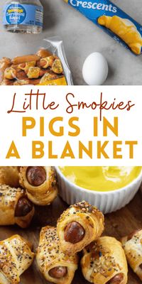 Little Smokies Pigs In A Blanket (With Crescent Rolls)