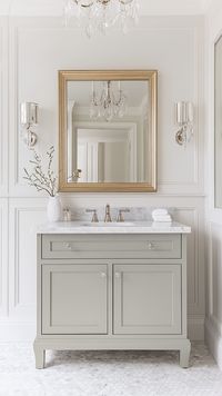 gray bathroom vanity