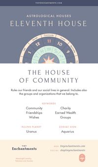 Astrological House - 11th House - The House of Community