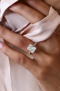 24 TOP Engagement Ring Ideas ❤️ top engagement ring ideas emerald cut pave band white gold ❤️ See more: http://www.weddingforward.com/top-engagement-ring-ideas/ #wedding #bride #weddingring