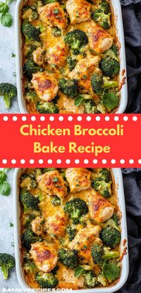 Wondering what to make for dinner? This Chicken Broccoli Bake Recipe is a fantastic choice! An easy broccoli casserole, perfect for chicken recipes or dinner ideas. Great for chicken broccoli rice lovers or a cozy dinner for two.