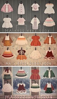 I revamped my Dusty Rose collection and made autumn and festive versions for the seasons! : r/animalcrossingdesign