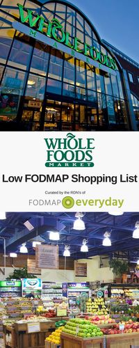 28 pages of low FODMAP products to be found on the Whole Food Market shelves! Shopping for low FODMAP products just got much easier! Curated by a low FODMAP trained FODMAP Everyday®️️ Success Team RDN! Download it here for $2.99