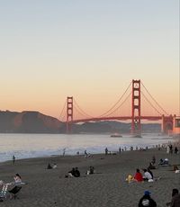 San Francisco Golden Gate Bridge at Sunset Baker Beach