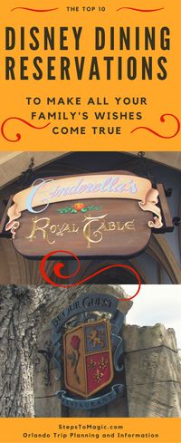 ADRs, or Disney advance dining reservations, are one of the many steps to a successful and fun trip to Walt Disney World. Without them, you're stuck wandering around and stressing out over where you could actually eat. This is incredibly important during busier times, like every month from January through until December : ) Most restaurants can be booked within weeks or even days of your vacation, but there are a few that require significant planning. The reservations before are...