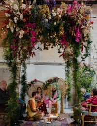 Eclectic + Colorful Urban Indian Wedding at a Craft Brewery! | Green Wedding Shoes