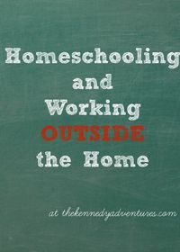 How a mom of six manages homeschooling while working outside the home -- the tips may surprise you, especially #7  #homeschooling #wohm