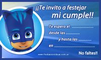 Tarjeta de cumplea�os de catboy-heroes-en-pijamas