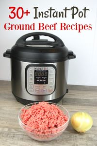 This is the best list of 30+ Instant Pot Ground Beef Recipes!  There's so many family favorites on it, to make my life easier!  I've got to try them! via @SidetrackSarah