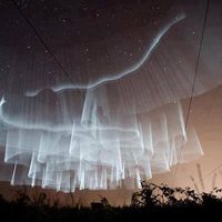 Amazing White Northern Lights as seen from Finland.