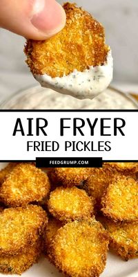 These Air Fryer Fried Pickles are an excellent way to snack without feeling guilty. They cook just as crispy as deep-fried ones and, in my opinion, do not sacrifice flavor at all. I used dill pickles for this recipe, but you can substitute any type of pickle you prefer.