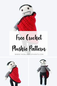 Crochet an adorable vampire plushie with this pattern! Viktor is designed for beginners and he's the second Halloween crochet pattern of this collection!