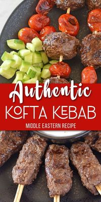 Delicious Kofta Kebab Recipe with juicy ground meat, spices and fresh herbs. These Kofta kebabs are easily made ahead of time. Recipe includes oven and grilling instructions.