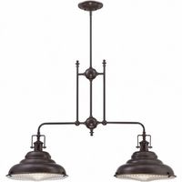 Kitchen-OOS-Quoizel EVE240PN Eastvale 2 Light Billiard Light; L:40; $609