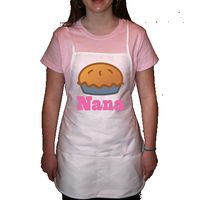 Nana Grandma pie baker Three Pocket Adult BBQ Aprons has cute apple pie design and room to personalize with her name. $19.99 www.cheftees.com