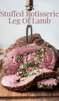 Want an easy, but impressive roast for Easter, Mother's Day or al fresco summer dining? This simple, stuffed leg of lamb starts with a boneless, butterflied leg. Learn the easy DIY to butterflying and trimming a leg of lamb and fill it with a spinach, feta and walnut stuffing. Cooking it on the grill with a rotisserie is easy, but you can also roast it in the oven too. #easterlamb #bonelesslegoflamb