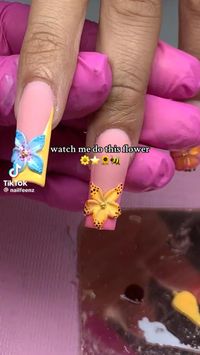 gelx nails nail tutorial 3d flowers gel flowers