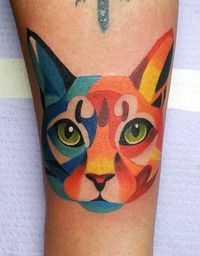 Cat Tattoo by Tony Nguyen at Dead Crow Tattoo in Fountain Valley CA