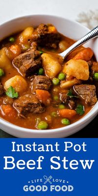 This delicious bubbling stew is easy to make and fills your kitchen with an irresistible aroma — it’s almost torture! While this stew cooks in the convenient Instant Pot, just watch your family flock to the kitchen to take a sneak peek at what’s for dinner! https://lifeloveandgoodfood.com/instant-pot-beef-stew/