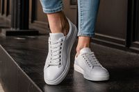 Women's Premier Low Top In White Leather - Thursday Boot Company