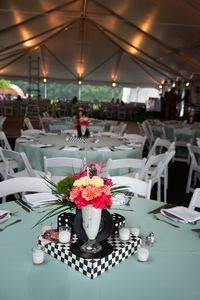 1950's Party Theme sockhop table centerpieces | The Prop Shop, Pittsburgh party and event rentals