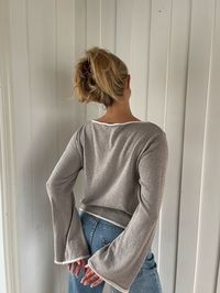 Bateau Neck Sweater Creamy Oat - Creamy oat | Djerf Avenue