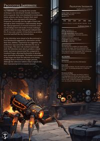 Hello Travelers! Another Rise of Arctech post is here - this time from the arcnite development branch, the Infernite! Arcnites are tiny constructs infused with elemental cores.  The PDF version can be found for free on our patreon as always (linked above)