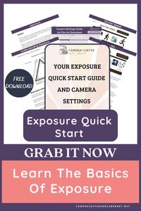 Start capturing photos that you LOVE with the gear you already have. Learn the basics of exposure, including ISO, aperture, and shutter speed, to enhance your photography. Download your FREE Camera Exposure guide and manual camera settings cheat sheet now. Easy to understand photography exposure guide for beginners. Photography Cheat Sheets | Photography Exposure Guide | Exposure Triangle Cheat Sheet | Photo Exposure Cheat Sheets