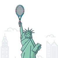 Domenico Sciascia on Instagram: "NewYork NewYork!! 🗽🎾 With the #usopen set to begin this weekend I was inspired to create this piece! Hope you like it ✌🏼"