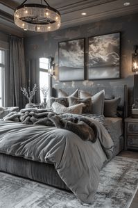 29 Grey Boho Bedroom Ideas 16