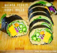 Ever tried quinoa sushi veggie rolls? Check out this superfood recipe & more!