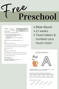 #preschool #christian #preschoolworksheets #preschoolathome