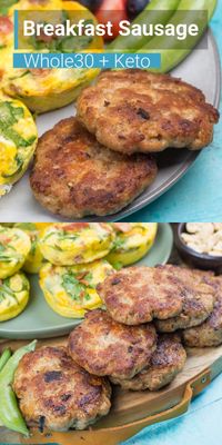 Homemade Breakfast Sausage is super easy to make and a house staple! This sugar-free recipe is Keto, Paleo, and Whole30 friendly. #sugarfreerecipes #whole30breakfast #whole30sausage #ketobreakfast #ketodiet