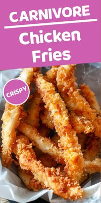 Follow this easy recipe for carnivore chicken fries. Perfect for a satisfying meal. Get the recipe here! Perfect for keto, carnivore and low carb diets. #Carnivore #CarnivoreDiet #Keto #LowCarb