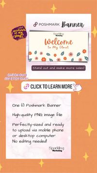 Poshmark Closet Banner, Instant Digital Download // Poshmark Seller, Poshmark Banner, Poshmark Store, Poshmark Reseller, Poshmark Template