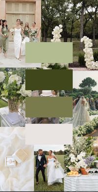 Green theme wedding