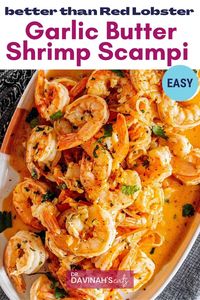 Make shrimp scampi that tastes better than Red Lobster using this Keto Shrimp Scampi Recipe. With just a few ingredients and one-pan, you'll easily be able to make this quick restaurant-quality dish at home. I include tips for how to make Shrimp Scampi for Keto, Paleo, Low-carb, Atkins, and Whole30. I also give side dishes recommendations like keto risotto and spaghetti squash.