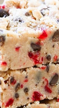 cherry shortbread bars