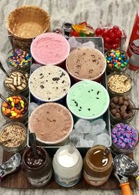 Build-Your-Own Ice Cream Sundae Board by The BakerMama