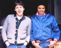 MJ visiting Paul McCartney at his home to collaborate on music, riding horses with his family and exploring the terrain in Sussex, the UK.