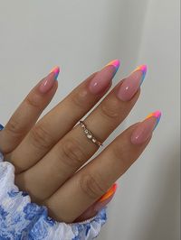 Colorful summer nails