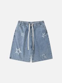 Aelfric Eden Embroidery Star Washed Jorts – Aelfric eden