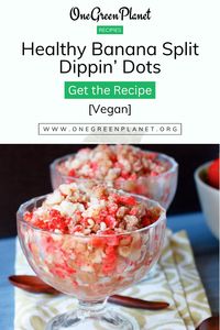 Remember Dippin' Dots? The little ice cream spheres were a mainstay at amusement parks across America. Sadly, they're full of sketchy ingredients like yellow #5, red #40, and high fructose corn syrup. Gross, right? Here's a raw, vegan version that tastes exactly like the Banana Split Dippin' Dots you remember from your childhood – but with none of those crazy additives!