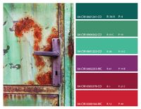 rust color scheme, rust and green color inspiration, rust mood board