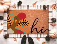 Featuring beautiful autumn-themed designs and colors, these doormats add a warm, welcoming touch to your front entrance, perfect for the fall season. From pumpkin patches to falling leaves, our Fall Collection captures the essence of autumn and bring a touch of coziness to your home. 𝐏𝐫𝐨𝐝𝐮𝐜𝐭 𝐈𝐧𝐟𝐨𝐫𝐦𝐚𝐭𝐢𝐨𝐧  Our door mats are completely hand painted and sealed with a protectant spray. Each design is carefully placed, painted and preserved! Since each mat is hand painted colors and